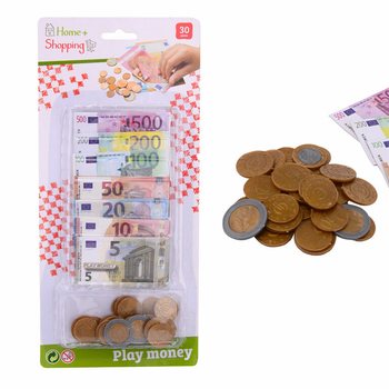 HOME SHOPPING - EURO ROTAĶU NAUDA UN BANKNOTES UZ KARTES (6 gab.)
