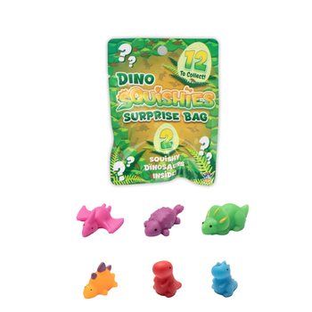 Pārsteiguma maisiņ&scaron; - SQUISHY DINOZAURI (24 gab.)