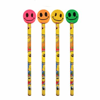 Jautri Smiley zīmuļi ar dzē&scaron;gumiju (24 gab.)