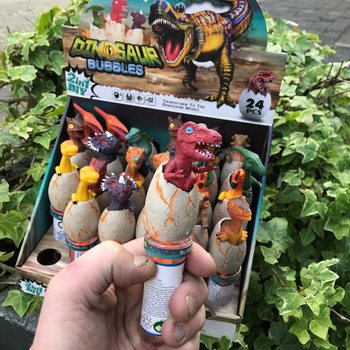3D Dinozauru ziepju burbuļu nūjiņas (24 gab. displejā)