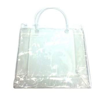 Luksusa Caurspīdīgs Iepakojuma Maisiņ&scaron; ar Plakanu Apak&scaron;u un Stingru Rokturi 18,5x18cm (25 gab.)
