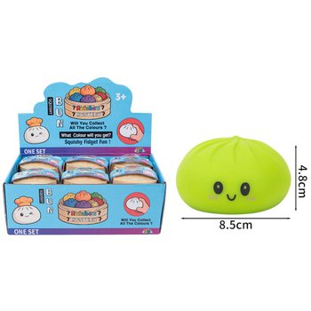 RAGE - Squishy Bun Dumplings LIELI (8.5 x 8.5 x 4.8 cm) - Viral 2026 Fidget rotaļlieta (12 gab.)