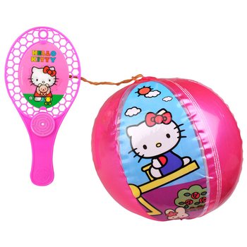 Hello Kitty rakete ar piepūšamu bumbu uz gumijas (12 gab.)