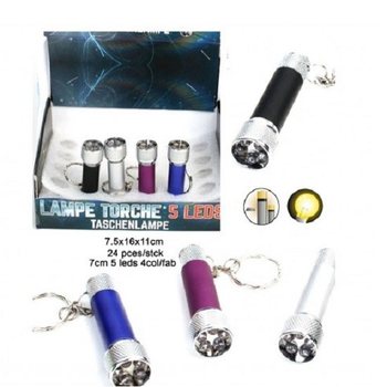 5 LED Lukturītis-Atslēgu Piekariņš Displejā (24 gab.)