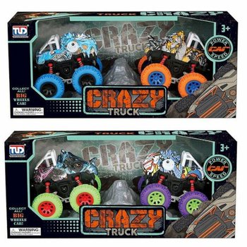 2 DAĻU Inerciālo Dinozauru Monster Truck Komplekts Luksusa Kastē - Mix