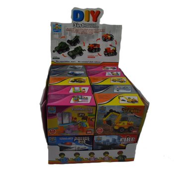 BŪVNIECĪBAS KLUČI BRICKS - MIX SĒRIJA DISPLEJĀ (20 gab.)