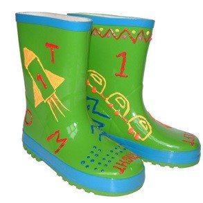 FUNKY WELLIES - IZKRĀSO SAVUS GUMIJAS ZĀBAKUS - ZAĻI / IZMĒRS: 30