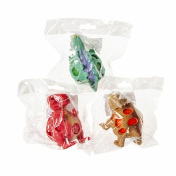Saspiežama dinozaura sieta bumba "Squishy Mesh" - stends (12 gab.)