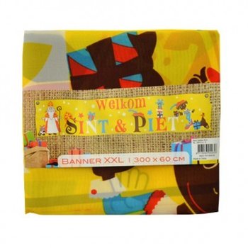 SVEICIENA BANNERIS SINTERKLAAS & PIET XXL 300 X 60 CM (7 gab.)