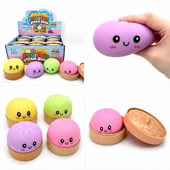 RAGE - Lielie mīkstie pelmeņi (Squishy Dumplings) (Izm. 8.5 x 8.5 x 4.8 cm) - Viral 2026 Fidget Toy (12 gab.)