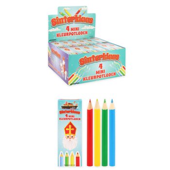 Krāsu zīmuļi Sinterklaas (Svētais Nikolajs) 4 gab. displejā (120 gab.)