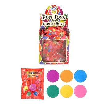 Lēkājošais plastilīns dāvanu maisiņos stendā (60 gab.)