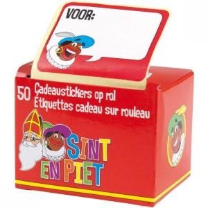 SINTERKLAAS DĀVANU UZLĪMES RULLĪ, 50 GAB. (10 iepakojumi)
