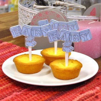 KRAKSTU (CUPCAKE) KOCIŅ&Scaron; GIM&Scaron;ANAI - GAI&Scaron;I ZILS (12 gab.)