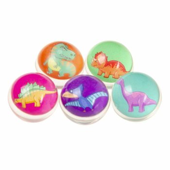 Lēkājošas bumbiņas Dinozauri Ø 3,2 cm (50 gabali)