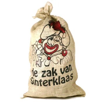 Liels džutas maiss Ziemassvētku vecītim un Salavecim