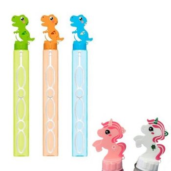 Ziepju burbuļu nūjiņas Vienradzis un Dinozaurs - 120ml - 24 gab