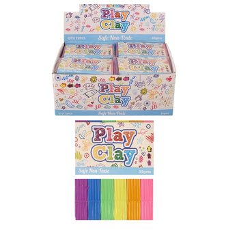 Plastilīns 6 krāsas (35g) - Displejā (72 gab.)