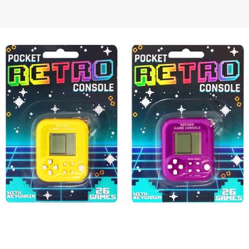 KABATAS RETRO SPĒĻU KONSOLE AR ATSLĒGU PIEKARIŅU - 26 SPĒLES (6 GAB.)