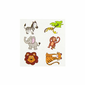 FUN TATTOOS &ndash; DŽUNGĻU DZĪVNIEKI (96 gab.)