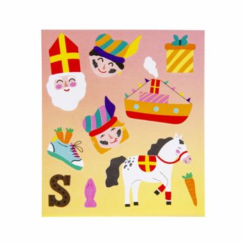 Jautras uzlīmes - Modelis: Svētais Nikolajs (Sinterklaas) (120 gab.)