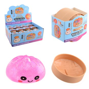 RAGE - Squishy SUGAR EDITION Bun Dumplings MAZIE (5.3 x 5.3 x 4.1 Cm) Viral 2026 Fidget Toy (24 gab.)