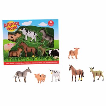 ANIMAL WORLD - FERMAS DZĪVNIEKU ROTAĻU FIGŪRIŅU KOMPLEKTS, 6 GAB. (1 gab.)