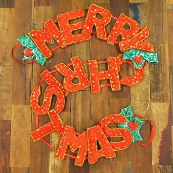 LUKSUSA ZIEMASSVĒTKU VIRTENE MERRY CHRISTMAS (6 gab.)
