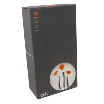 QDO - Nerūsējo&scaron;ā tērauda vāzes 1 ziedam, 3 gab. komplekts (1 kompl.)