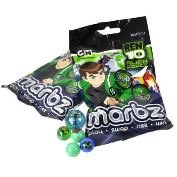 Ben 10 stikla bumbiņas maisiņā - 5 gab. (15 komplekti)