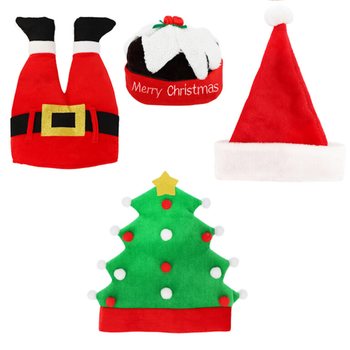 MIKSS EKSKLUZĪVAS JAUTRAS ZIEMASSVĒTKU CEPURES - XMAS CAPS (6 gab.)