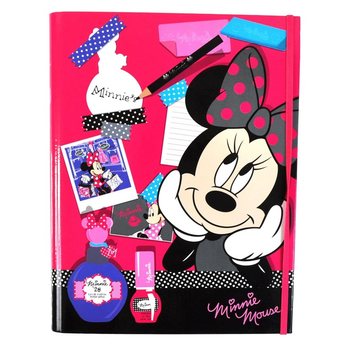 DISNEY MINNIE MOUSE KOSMĒTIKAS RAKSTĀMPIEDERUMU KOMPLEKTS GRĀMATAS FORMĀ (3 gab.)