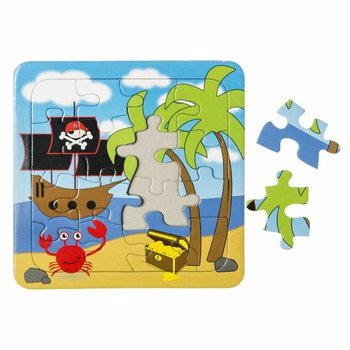 Pirātu puzļu mikss - 14 x 14 cm (50 gab.)
