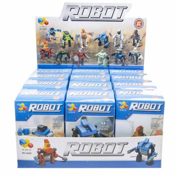 Būvniecības Klucī&scaron;i Roboti (12 gabali displejā)