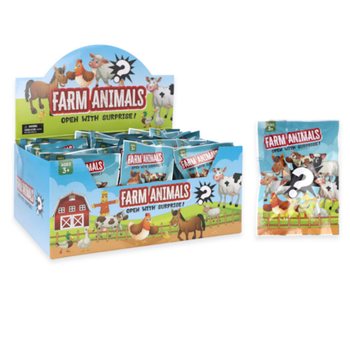 Blind Bag / Pārsteiguma Maisiņ&scaron; - Tēma: Lauku Dzīvnieki Displejā (60 gab.)