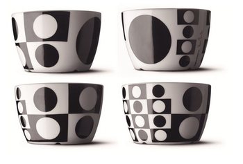 MENU - VERNER PANTON 4 DAĻĪGS BĻODU KOMPLEKTS 12 CM (1 gab.)