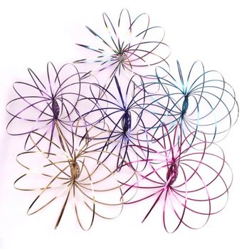 **RAGE 2018** Magic Rings / Flow Rings - Kinetiskais 3D burvju gredzens - MULTI COLOR | UZ KARTES (10 gab.)