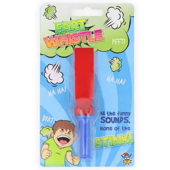 Fart Whistle - Svilpe ar pirdienu skaņām uz kartītes (12 gab.)