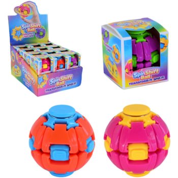 SPIN & POP FIDŽETA SPINNER BUMBA - SPIN SHIFT BALL - DISPLEJĀ (24 GAB.)