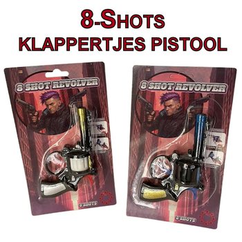 KAPSEĻU PISTOLE 8 ŠĀVIENU UZ KARTES (24 gab.)