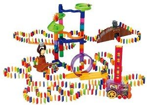 PLAYGO - Luksusa Domino Spēles Komplekts ar Vilcieniņu - 500 Detaļas