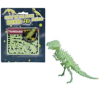 Tumsā spīdošas 3D dinozauru puzles (24 gab.)