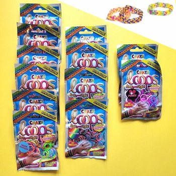 CRAZE LOOPS LOOM - PĀRSTEIGUMU MAISIŅI - DISPLEJĀ (12 gabali)
