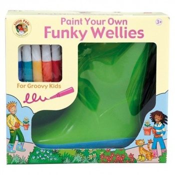 FUNKY WELLIES - IZKRĀSO SAVUS GUMIJAS ZĀBAKUS - ZAĻI / IZMĒRS: 30