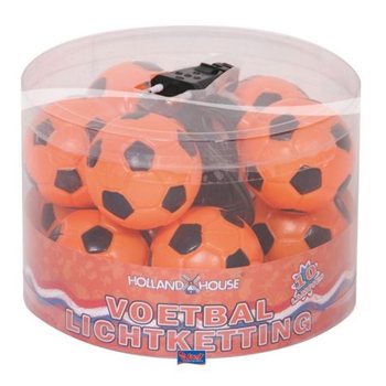 Gaismas Virtene Oranžs Futbols - 10 Lampiņas (6 gab.)