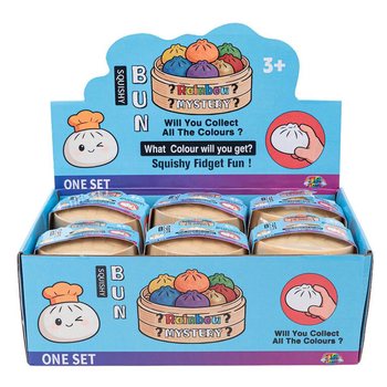 RAGE - Squishy Bun Dumplings LIELI (8.5 x 8.5 x 4.8 cm) - Viral 2026 Fidget rotaļlieta (12 gab.)