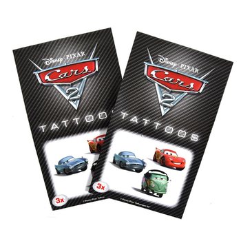 3 daļu bērnu tetovējumu komplekts Disney Cars 2 (50 gab.)