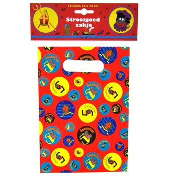 10 Sinterklaas / Sv. Nikolaja dāvanu maisiņi 22 x 16 cm (6 gab.)