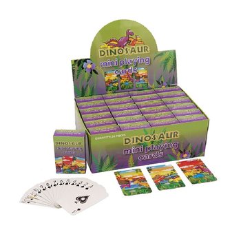 MINI SPĒĻU KĀRTIS – MODELIS: DINOZAURS DISPLEJĀ (24 gab.)