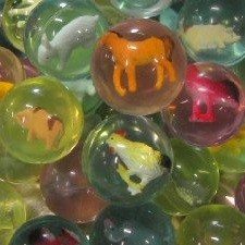 ATLECOŠĀS BUMBIŅAS AR DZĪVNIEKIEM 4,5 cm (50 gab.)